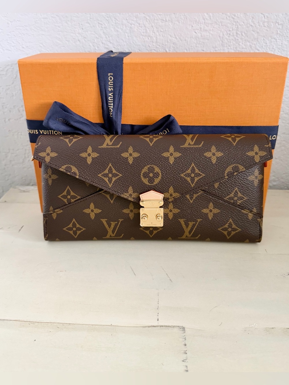Louis Vuitton Brown Monogram Chain Cats Mice Kirigami Envelope Crossbody